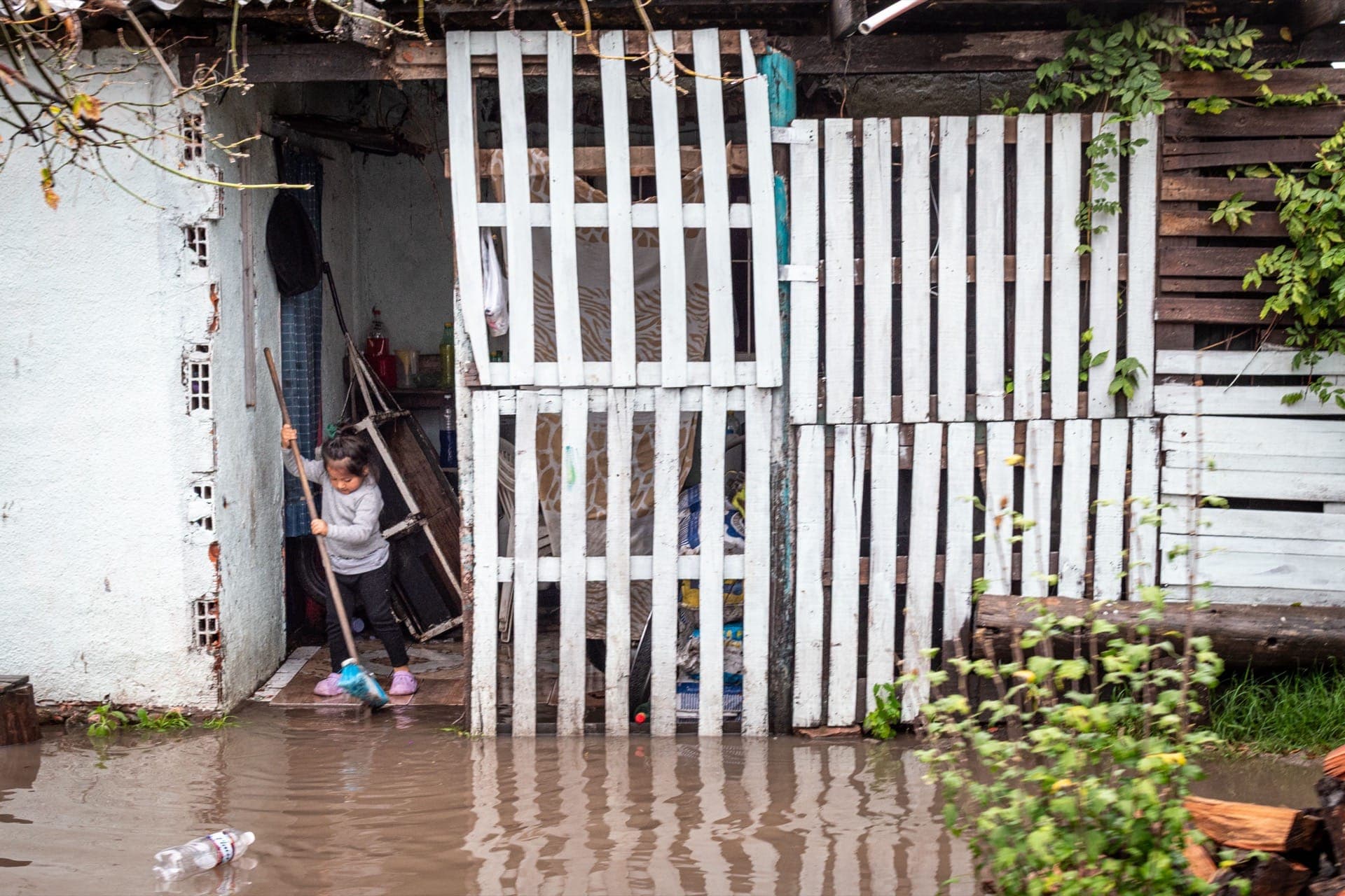 flooded home